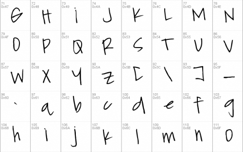 Chicken Scratch Font 1
