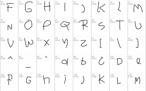 Child's Handwriting Font 2