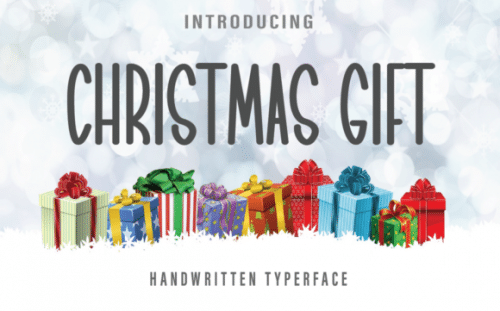 Christmas Gift Display Font