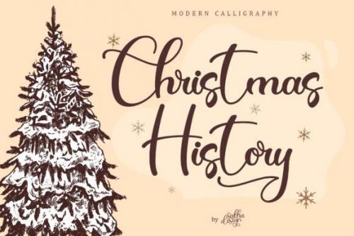 Christmas History Calligraphy Font