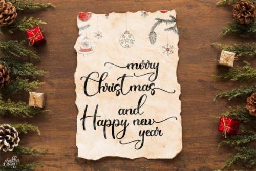 Christmas History Calligraphy Font 1