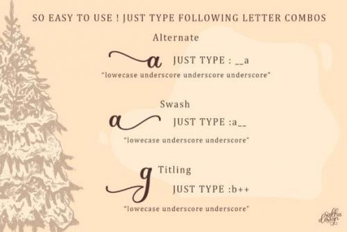 Christmas History Calligraphy Font 10