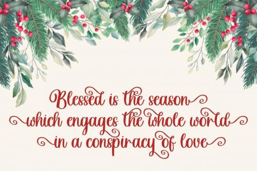 Christmas Story Calligraphy Font 2
