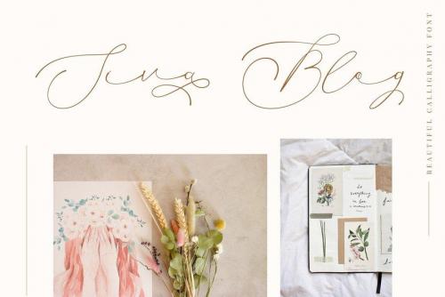 Clarinta Calligraphy Font 1