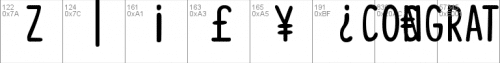 Congratulations Font 3