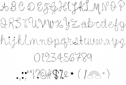 Curvy font