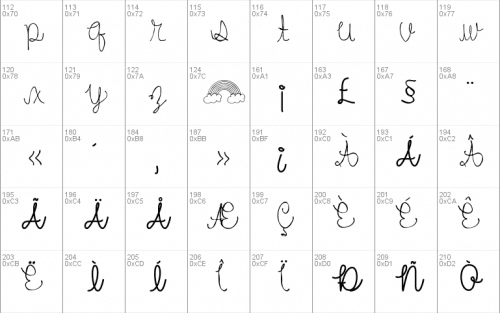 Curvy font 3