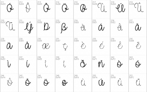 Curvy font 4