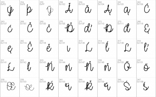 Curvy font 5