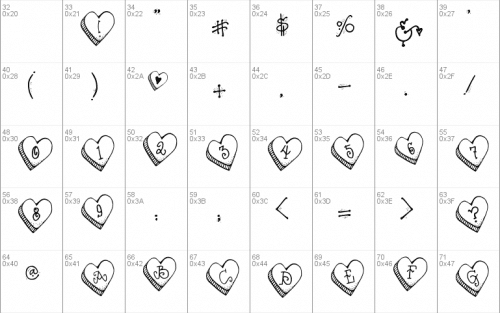 DJ Candy Heart Font