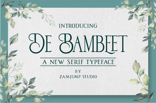 De Bambeet Serif Typeface