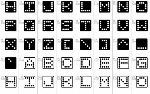 Dice Font 1