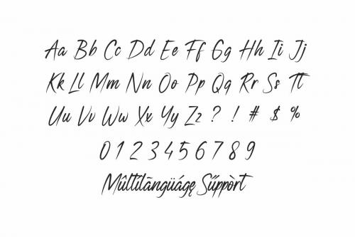 Digestion Brush Hand Lettering Font 1
