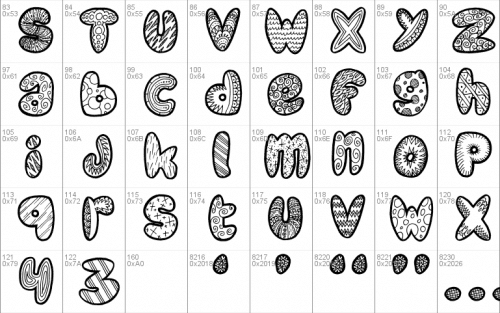 Doodle Gum Font 1