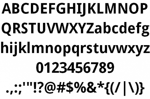 Droid Sans Font 1