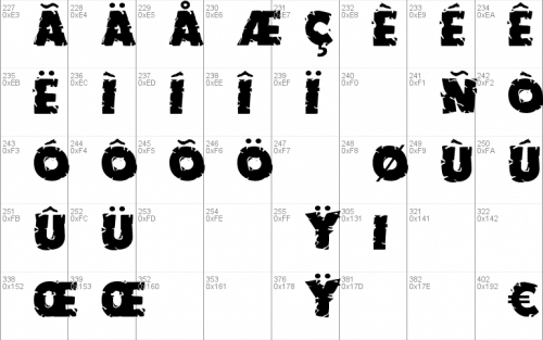 Earthquake Font 4
