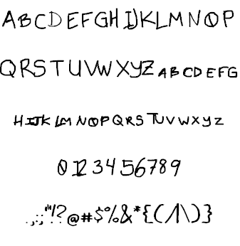 Emo Font 1