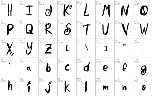 Emo Font 3