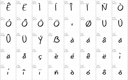 Emo Font 5
