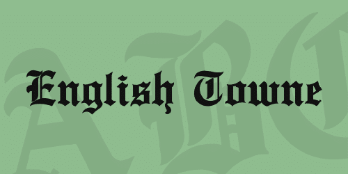 English Towne Font