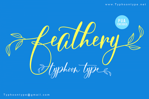 Feathery - Use Font