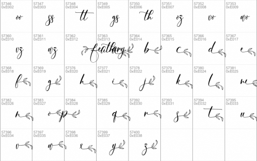 Feathery - Use Font 5