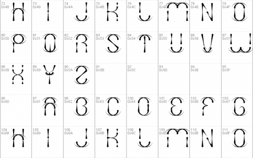 Firework Font 1