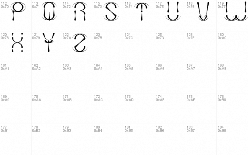 Firework Font 2