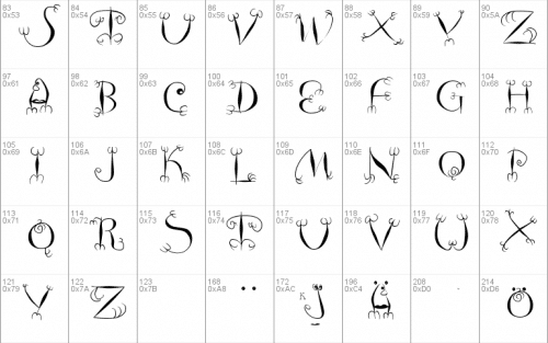 Fish Hooks Font