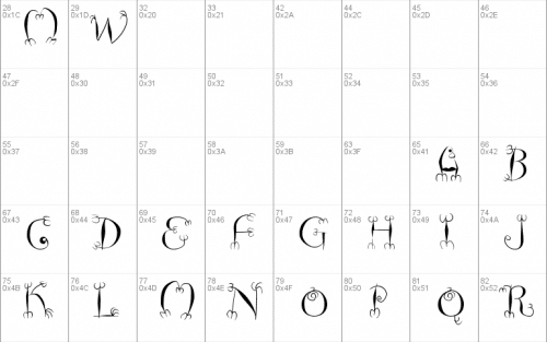Fish Hooks Font 2