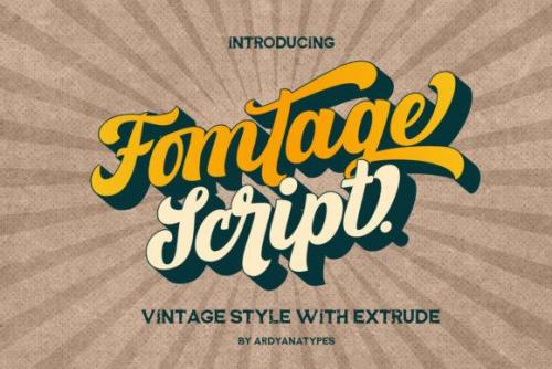 Fomtage Script Font
