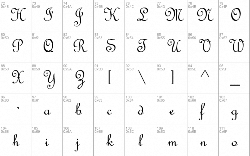 French Script Mt Font 1