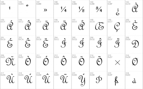 French Script Mt Font 3