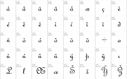 French Script Mt Font 4