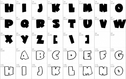 Garfield Font 1