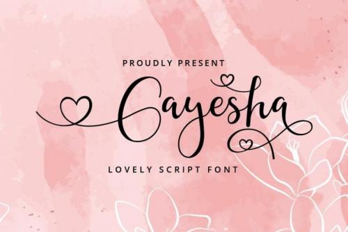Gayesha Calligraphy Font