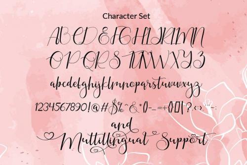 Gayesha Calligraphy Font 8