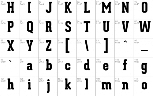 Geared Slab Font 1