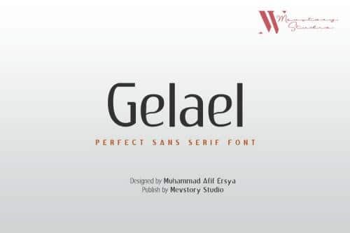 Gelael Sans Serif Font