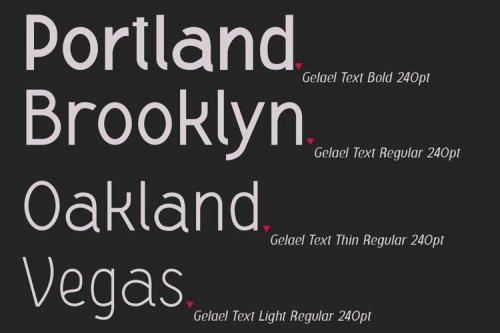 Gelael Sans Serif Font 2