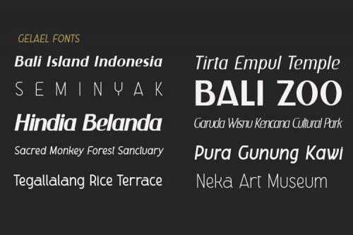 Gelael Sans Serif Font 6