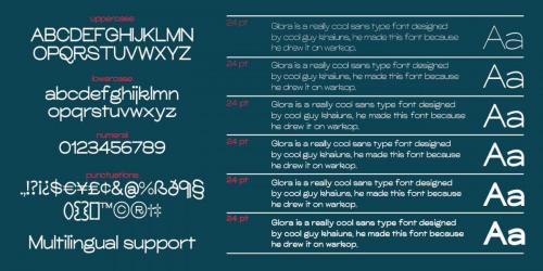Glora Sans Serif Font 4