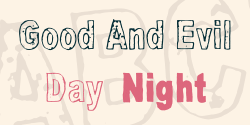 Good And Evil Font 5