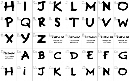 Gremlins Font 1