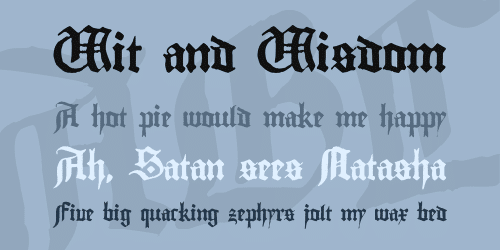 Gutenberg Textura Font 1