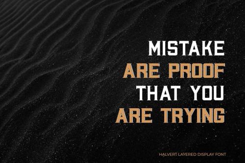 Halvert Layered Display Font 1