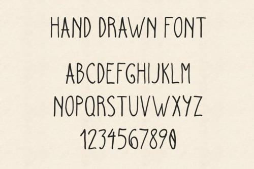 Hand Drawn Script Font