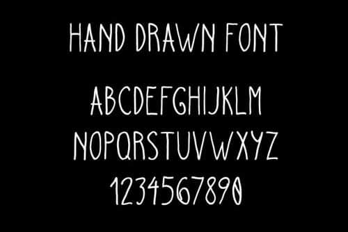 Hand Drawn Script Font 3