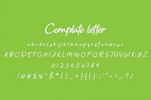 Hanmade Script Font 3