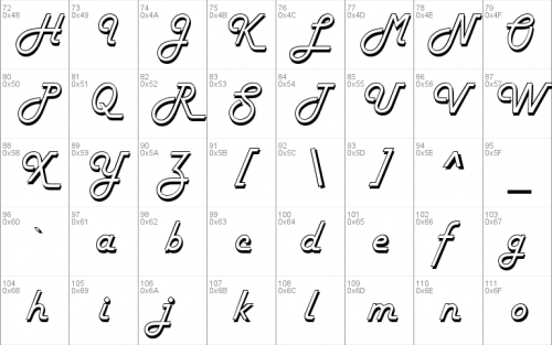 Harlow Font 7